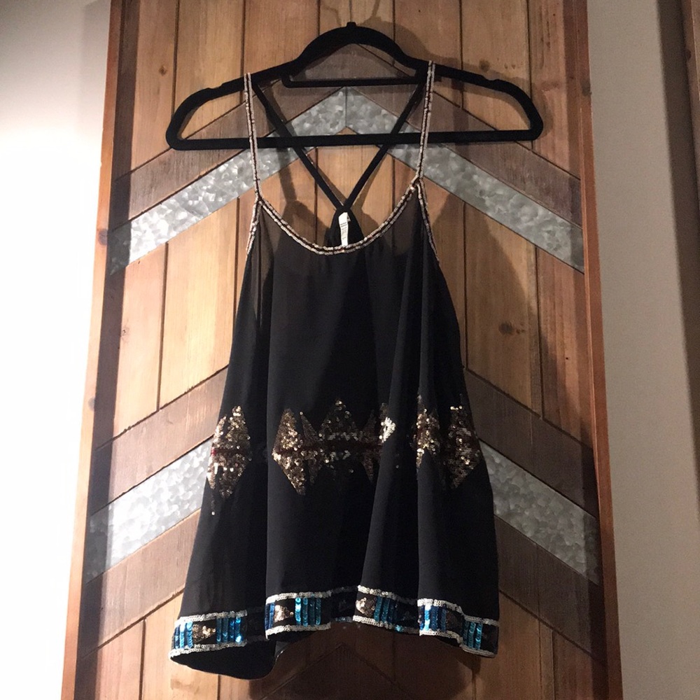 Silk tank top.